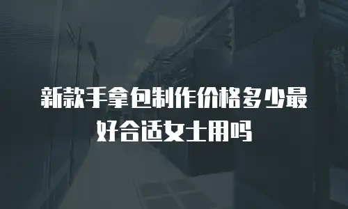 新款手拿包制作价格多少最好合适女士用吗