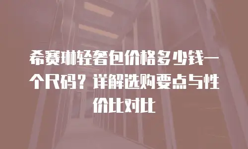 希赛琳轻奢包价格多少钱一个尺码？详解选购要点与性价比对比
