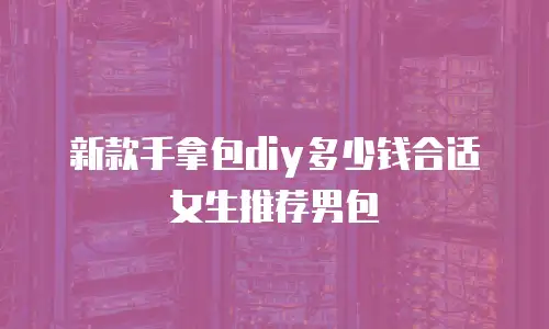 新款手拿包diy多少钱合适女生推荐男包