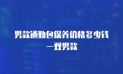 男款通勤包保养价格多少钱一双男款