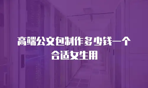 高端公文包制作多少钱一个合适女生用