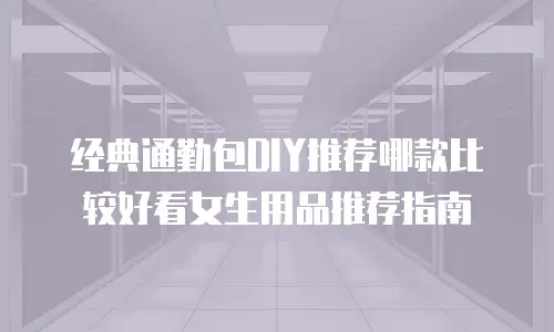 经典通勤包DIY推荐哪款比较好看女生用品推荐指南