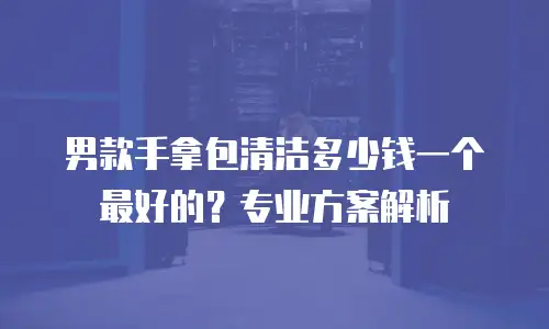 男款手拿包清洁多少钱一个最好的？专业方案解析