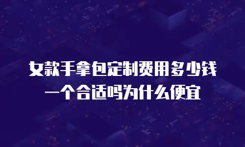 女款手拿包定制费用多少钱一个合适吗为什么便宜