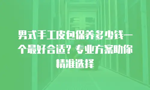 男式手工皮包保养多少钱一个最好合适？专业方案助你精准选择