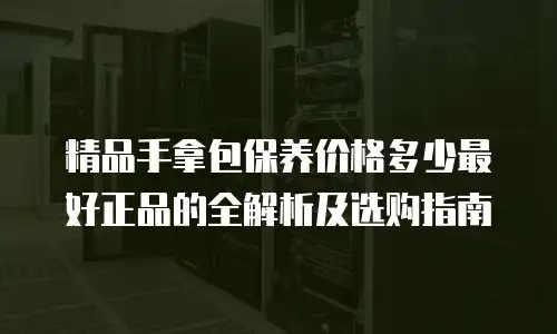 精品手拿包保养价格多少最好正品的全解析及选购指南