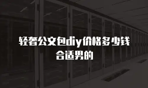 轻奢公文包diy价格多少钱合适男的