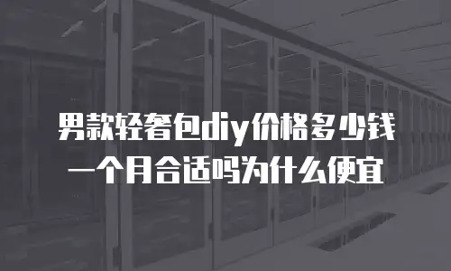 男款轻奢包diy价格多少钱一个月合适吗为什么便宜