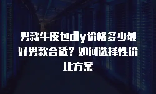 男款牛皮包diy价格多少最好男款合适？如何选择性价比方案