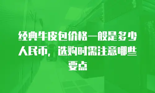 经典牛皮包价格一般是多少人民币，选购时需注意哪些要点