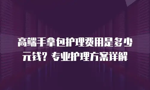高端手拿包护理费用是多少元钱？专业护理方案详解