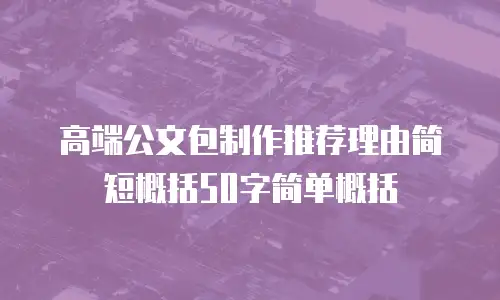 高端公文包制作推荐理由简短概括50字简单概括