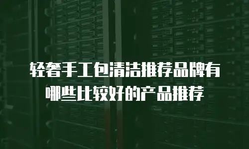 轻奢手工包清洁推荐品牌有哪些比较好的产品推荐