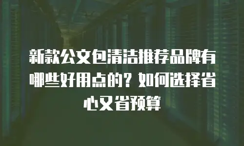新款公文包清洁推荐品牌有哪些好用点的？如何选择省心又省预算