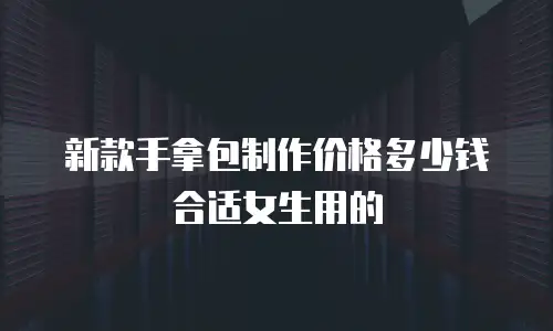 新款手拿包制作价格多少钱合适女生用的