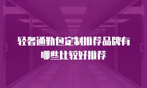 轻奢通勤包定制推荐品牌有哪些比较好推荐