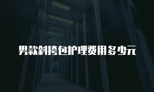 男款斜挎包护理费用多少元