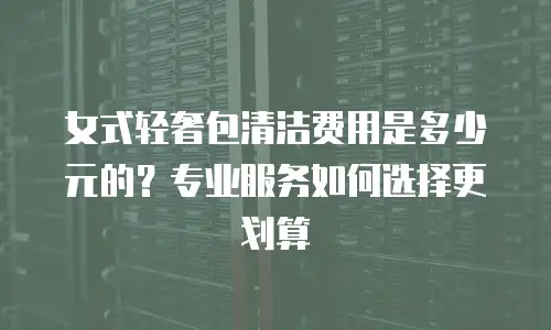 女式轻奢包清洁费用是多少元的？专业服务如何选择更划算