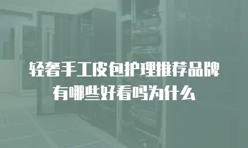 轻奢手工皮包护理推荐品牌有哪些好看吗为什么