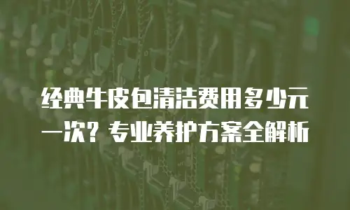 经典牛皮包清洁费用多少元一次？专业养护方案全解析