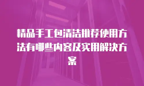 精品手工包清洁推荐使用方法有哪些内容及实用解决方案