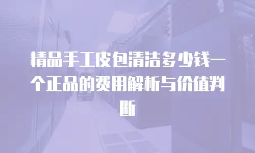 精品手工皮包清洁多少钱一个正品的费用解析与价值判断