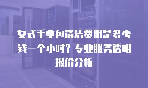 女式手拿包清洁费用是多少钱一个小时？专业服务透明报价分析