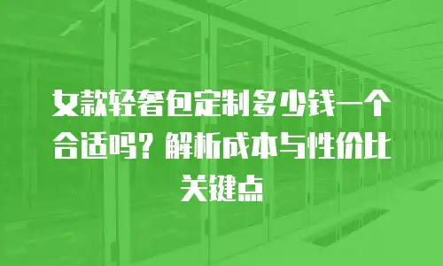 女款轻奢包定制多少钱一个合适吗？解析成本与性价比关键点