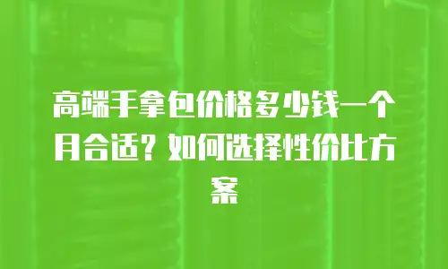 高端手拿包价格多少钱一个月合适？如何选择性价比方案