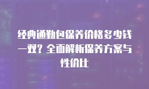 经典通勤包保养价格多少钱一双？全面解析保养方案与性价比