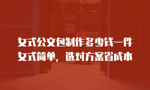 女式公文包制作多少钱一件女式简单，选对方案省成本