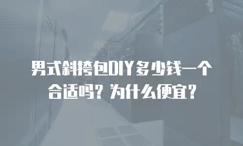 男式斜挎包DIY多少钱一个合适吗？为什么便宜？