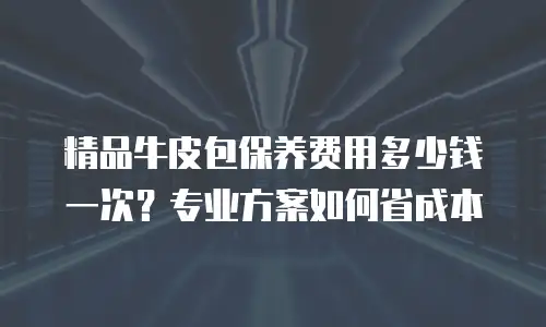 精品牛皮包保养费用多少钱一次？专业方案如何省成本