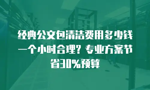 经典公文包清洁费用多少钱一个小时合理？专业方案节省30%预算