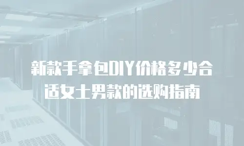新款手拿包DIY价格多少合适女士男款的选购指南