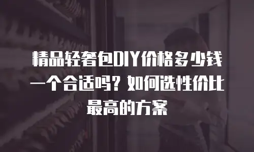 精品轻奢包DIY价格多少钱一个合适吗？如何选性价比最高的方案