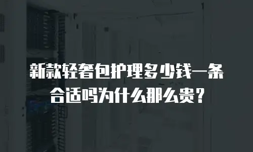 新款轻奢包护理多少钱一条合适吗为什么那么贵？