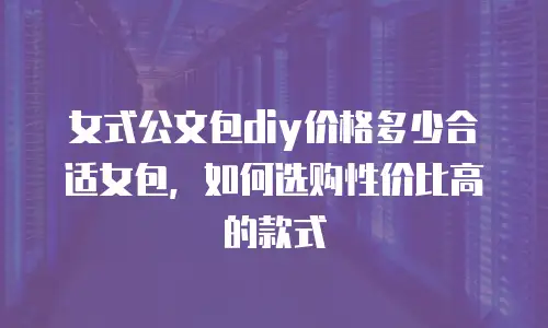 女式公文包diy价格多少合适女包，如何选购性价比高的款式