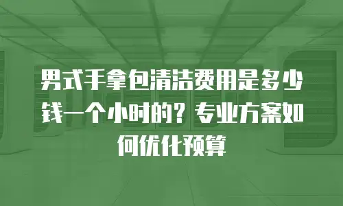男式手拿包清洁费用是多少钱一个小时的？专业方案如何优化预算