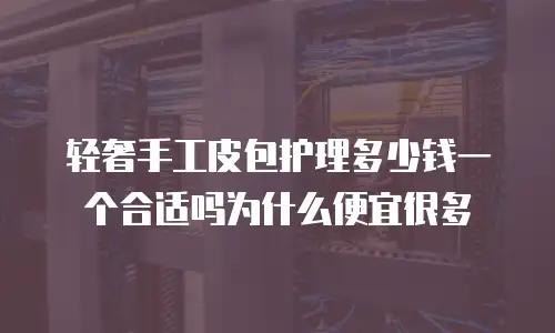 轻奢手工皮包护理多少钱一个合适吗为什么便宜很多