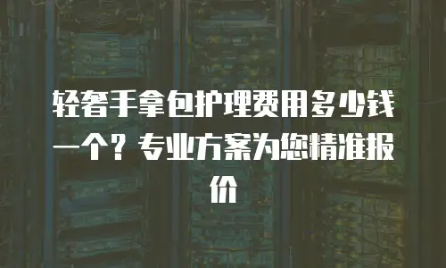 轻奢手拿包护理费用多少钱一个？专业方案为您精准报价