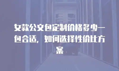 女款公文包定制价格多少一包合适，如何选择性价比方案