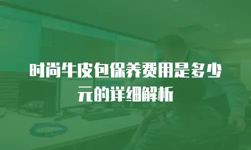 时尚牛皮包保养费用是多少元的详细解析
