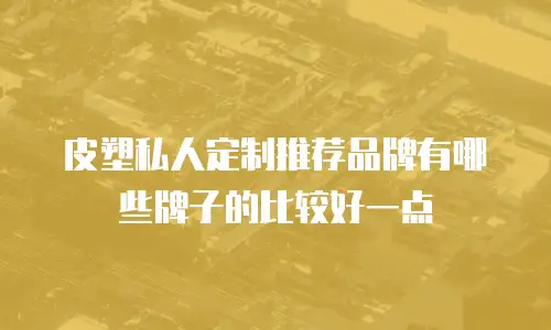 皮塑私人定制推荐品牌有哪些牌子的比较好一点