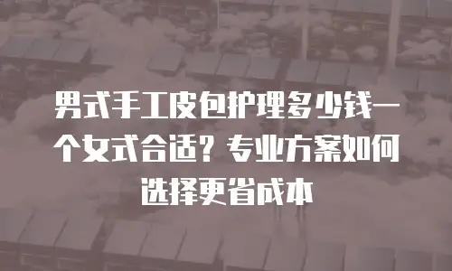 男式手工皮包护理多少钱一个女式合适？专业方案如何选择更省成本