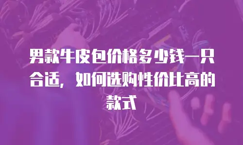男款牛皮包价格多少钱一只合适，如何选购性价比高的款式