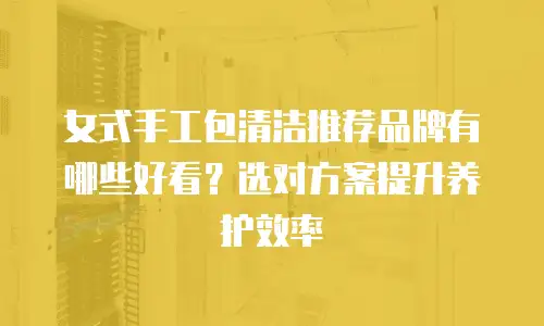 女式手工包清洁推荐品牌有哪些好看？选对方案提升养护效率