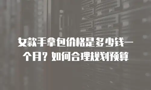 女款手拿包价格是多少钱一个月？如何合理规划预算