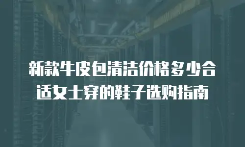新款牛皮包清洁价格多少合适女士穿的鞋子选购指南