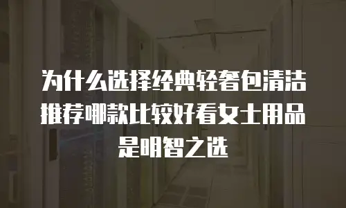 为什么选择经典轻奢包清洁推荐哪款比较好看女士用品是明智之选